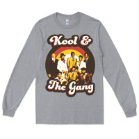Heather Grey kool and the gang 70s funky soul Long Sleeve Tee - lanVoArt