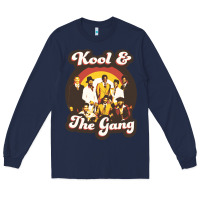 Navy kool and the gang 70s funky soul Long Sleeve Tee - lanVoArt
