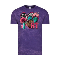 Cloud Purple rt respiratory therapist hearts Vintage Tee - Jasminsmagicworld