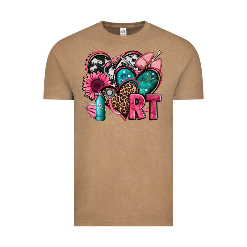 Rt Respiratory Therapist Hearts Vintage Tee by Jasminsmagicworld | Teevron