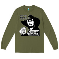 Army Green johnny paycheck shirt take this job and shove it vintage country music Long Sleeve Tee - lanVoArt