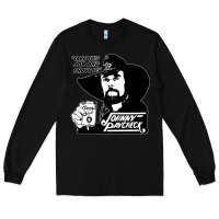 Black johnny paycheck shirt take this job and shove it vintage country music Long Sleeve Tee - lanVoArt