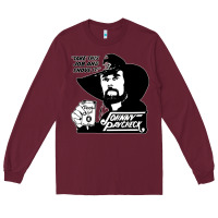 Burgundy johnny paycheck shirt take this job and shove it vintage country music Long Sleeve Tee - lanVoArt