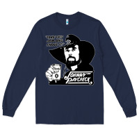 Navy johnny paycheck shirt take this job and shove it vintage country music Long Sleeve Tee - lanVoArt