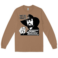 Toasted Coconut johnny paycheck shirt take this job and shove it vintage country music Long Sleeve Tee - lanVoArt