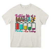 Battery Life Of A Mama Heavy Core Tee | Teevron