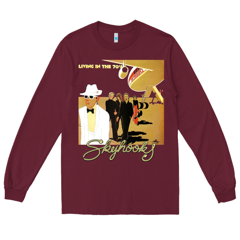 Ausrock 08 Skyhooks Vintage Living In The 70's Long Sleeve Tee by lanVoArt | Teevron