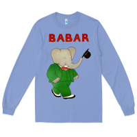 Colony Blue babar the elephant Long Sleeve Tee - lanVoArt