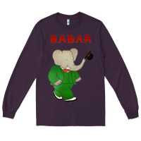 Plum babar the elephant Long Sleeve Tee - lanVoArt