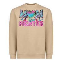 Mushroom Western Mom Is A Fighter Heavyweight Sweatshirt - BundleAndBundleShop
