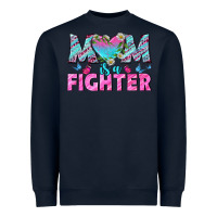 Navy Western Mom Is A Fighter Heavyweight Sweatshirt - BundleAndBundleShop