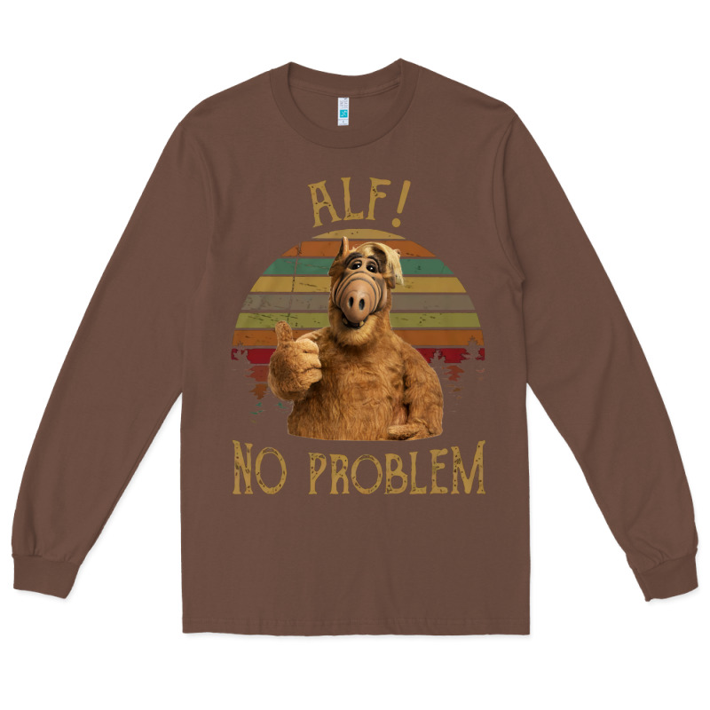 Alf Alien No Problem Vintage Long Sleeve Tee by lanVoArt | Teevron