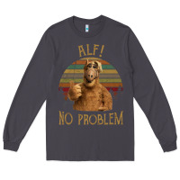 Smoke alf alien no problem vintage Long Sleeve Tee - lanVoArt