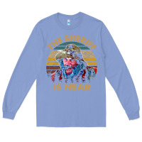 Colony Blue the sheriff is near blazing art saddles do it vintage gift for fans Long Sleeve Tee - lanVoArt