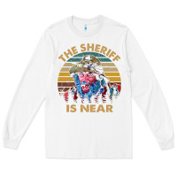 White the sheriff is near blazing art saddles do it vintage gift for fans Long Sleeve Tee - lanVoArt