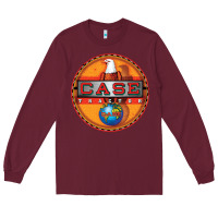 Burgundy case tractor shirt Long Sleeve Tee - lanVoArt