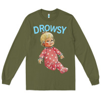 Army Green drowsy doll Long Sleeve Tee - lanVoArt