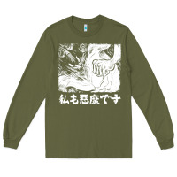 Army Green i'm a devilman Long Sleeve Tee - lanVoArt