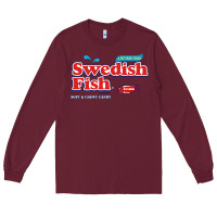 Burgundy swedish fish Long Sleeve Tee - lanVoArt