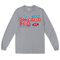 Heather Grey swedish fish Long Sleeve Tee - lanVoArt