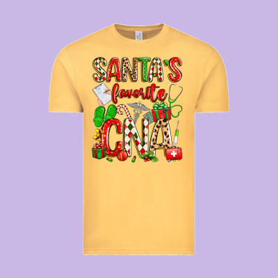 Santa's Favorite Cna Vintage Tee Designed By Texasbilliewilder
