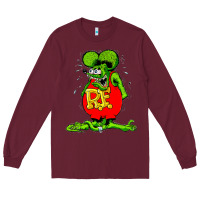 Burgundy ratfink Long Sleeve Tee - lanVoArt