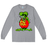 Heather Grey ratfink Long Sleeve Tee - lanVoArt