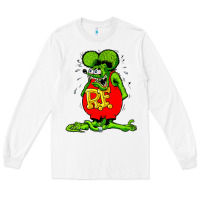 White ratfink Long Sleeve Tee - lanVoArt