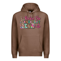 Chestnut rockin the night shift cna life Premium Hoodie - RanaPortraitStore