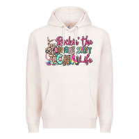 Pale Pink rockin the night shift cna life Premium Hoodie - RanaPortraitStore