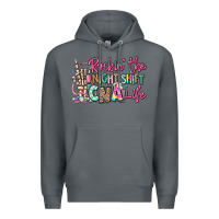 Rock rockin the night shift cna life Premium Hoodie - RanaPortraitStore