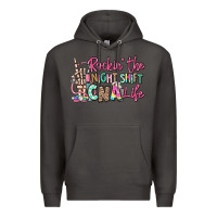 Smoke rockin the night shift cna life Premium Hoodie - RanaPortraitStore