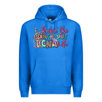 True Royal rockin the night shift cna life Premium Hoodie - RanaPortraitStore