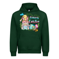 Forest Green happy easter bunny gnome Urban Hoodie - BarkalooDesign