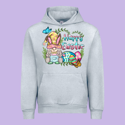 Happy Easter Bunny Gnome Urban Hoodie Designed By Barkaloodesign