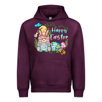 Mauve Wine happy easter bunny gnome Urban Hoodie - BarkalooDesign