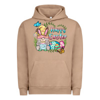 Pigment Burro happy easter bunny gnome Urban Hoodie - BarkalooDesign