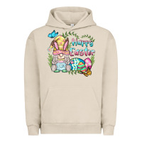 Pigment French Oak happy easter bunny gnome Urban Hoodie - BarkalooDesign