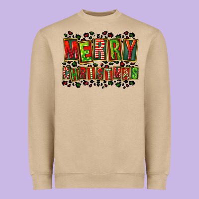 Merry Christmas Heavyweight Sweatshirt Designed By Fadigitalartstudio