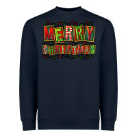 Navy merry christmas Heavyweight Sweatshirt - FaDigitalArtStudio