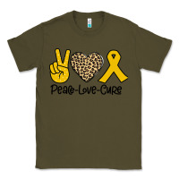 Army Green Peace Love Cure Classic Tee - Bettercallsaul