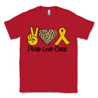 Red Peace Love Cure Classic Tee - Bettercallsaul