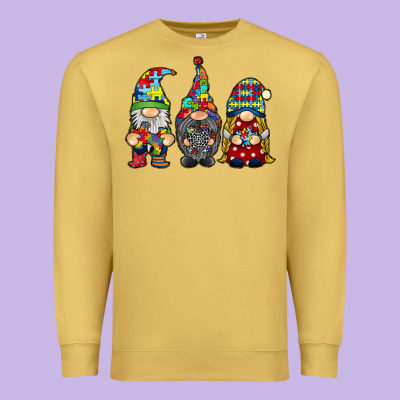 Autism Gnomies Premium Sweatshirt Designed By Racoondesign