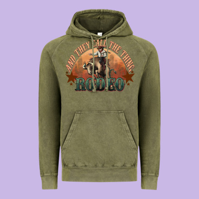 And They Call The Thing Rodeo Bull Bullfighter Vintage Hoodie Designed By Howdyjamesfarm