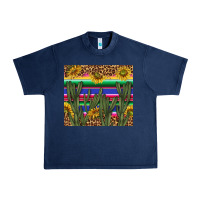 Navy western desert with leopard and sunflowers tumbler tbs Urban Heavy Tee - TumblerDesignByShophia