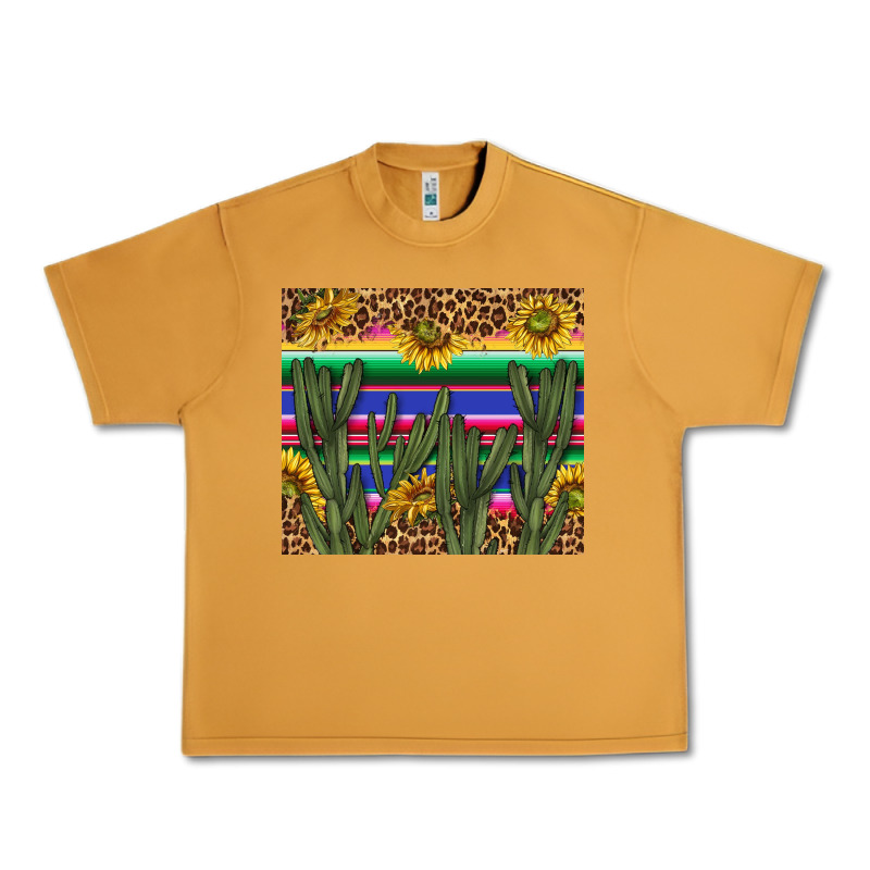 Western Desert With Leopard And Sunflowers Tumbler Tbs Urban Heavy Tee by TumblerDesignByShophia | Teevron