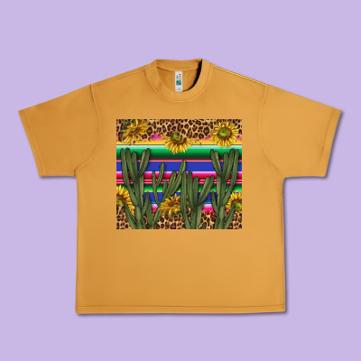 Western Desert With Leopard And Sunflowers Tumbler Tbs Urban Heavy Tee Designed By Tumblerdesignbyshophia