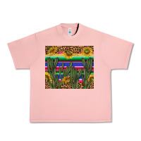 Salmon western desert with leopard and sunflowers tumbler tbs Urban Heavy Tee - TumblerDesignByShophia