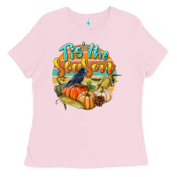 Bubblegum Pink tis' the season Ladies Tee - LillyAllenDesigns