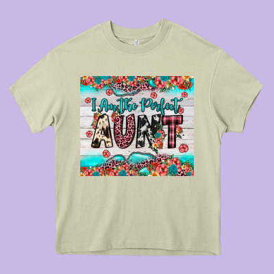 I Am Perfect Aunt Heavy Core Tee Designed By Jahusdesignshop